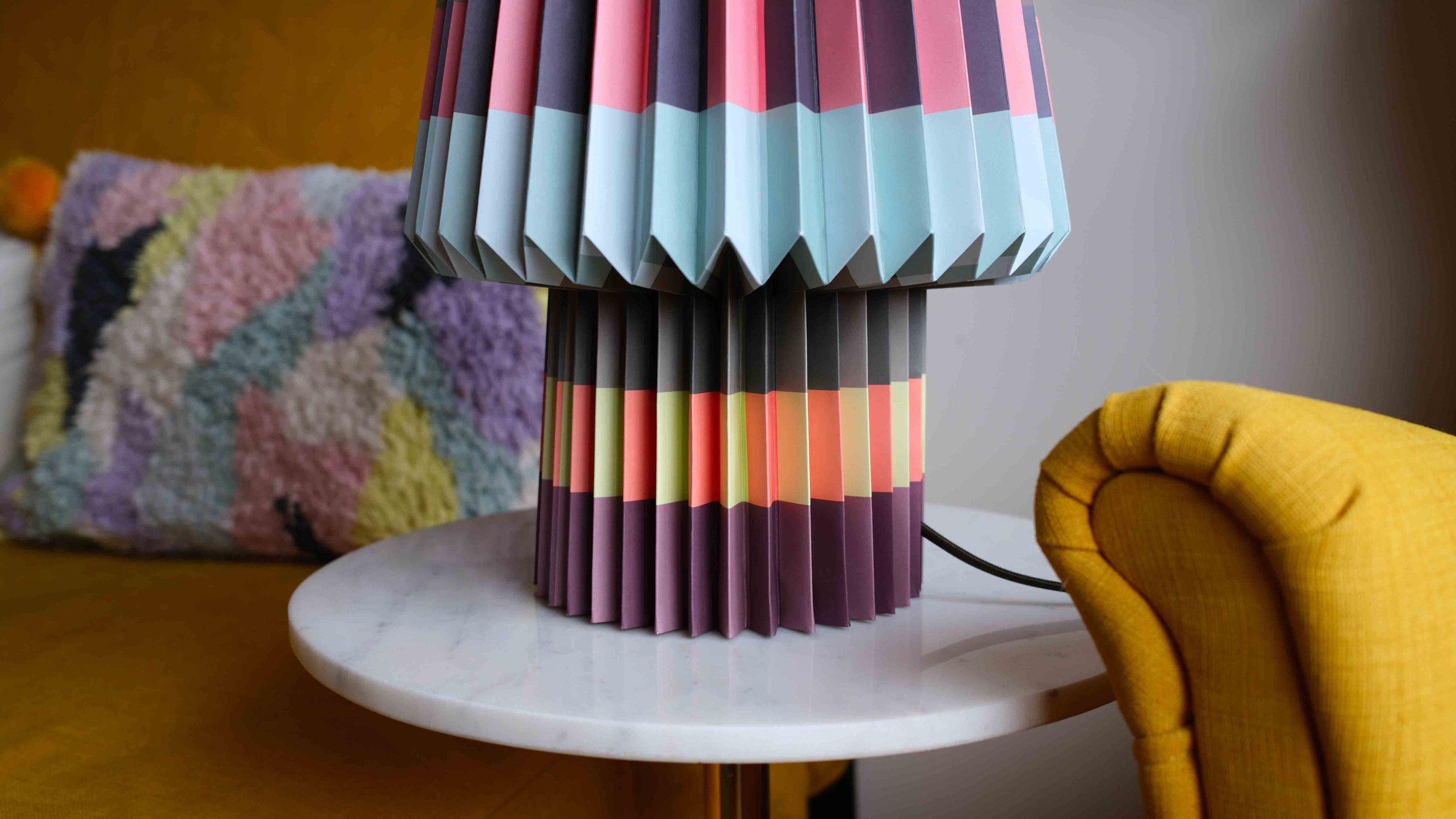 Remember Anna Blocks Paper Table Lamp – Colourful Retro Lighting