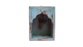 Indian Blue Arched Wooden Shelf