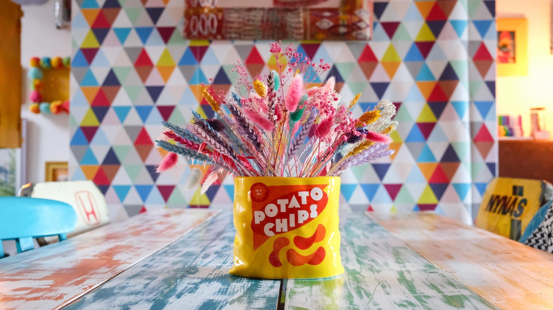Crisp Packet Vase