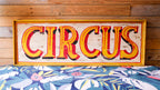 Circus Wooden Sign – Hand-Painted Vintage Fairground Wall Sign