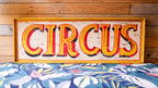 Circus Wooden Sign – Hand-Painted Vintage Fairground Wall Sign
