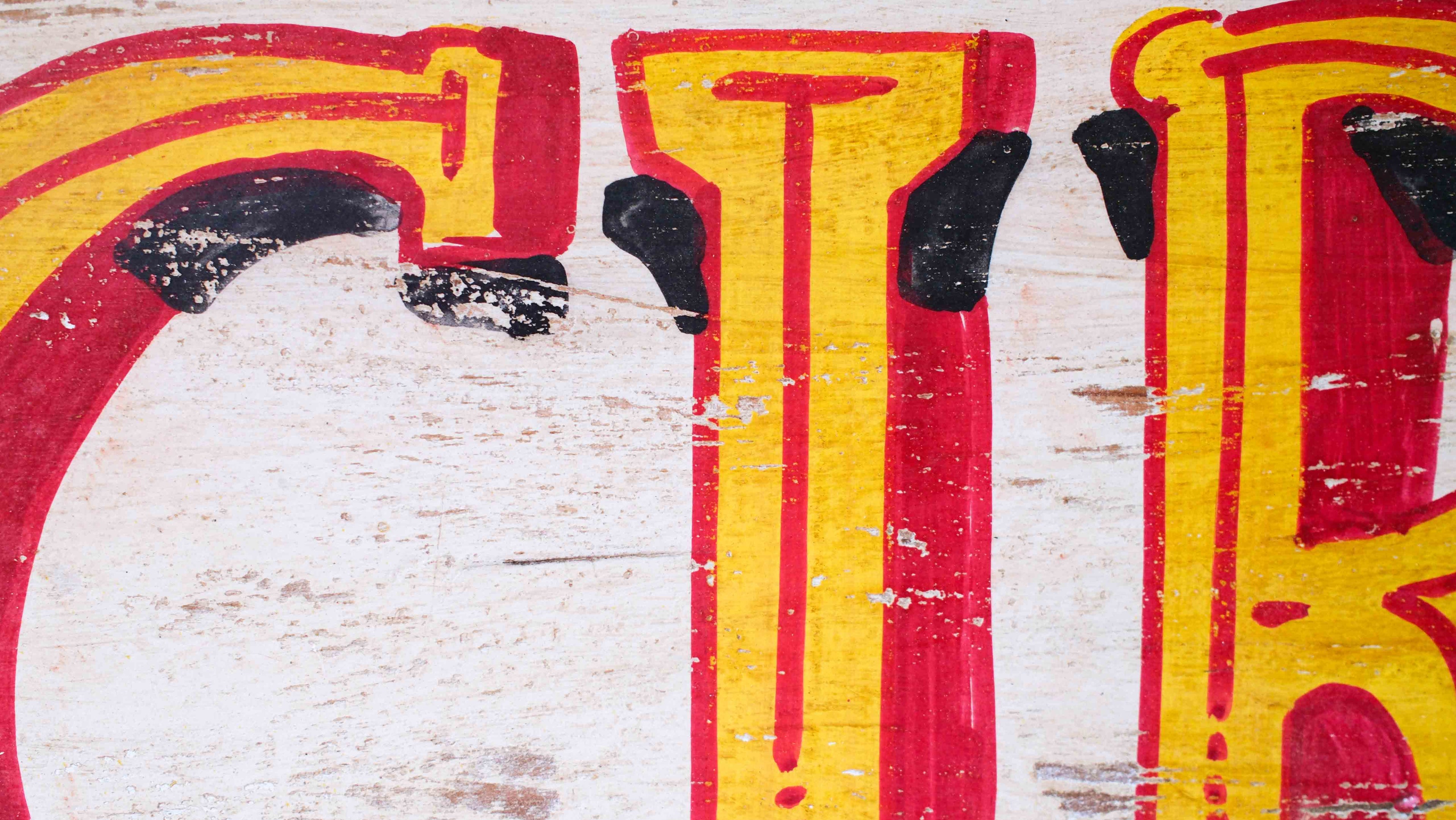 Circus Wooden Sign – Hand-Painted Vintage Fairground Wall Sign