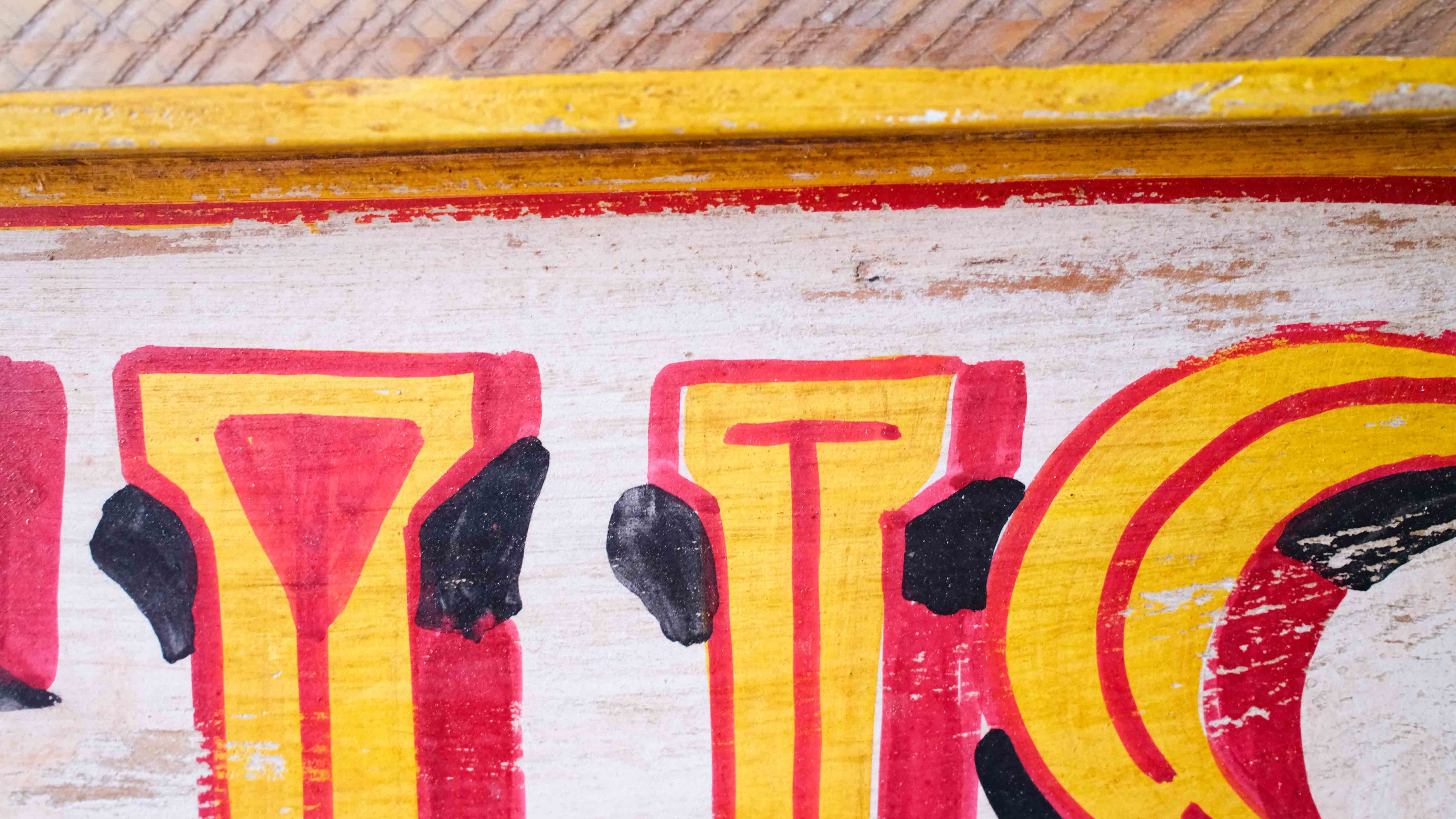 Circus Wooden Sign – Hand-Painted Vintage Fairground Wall Sign