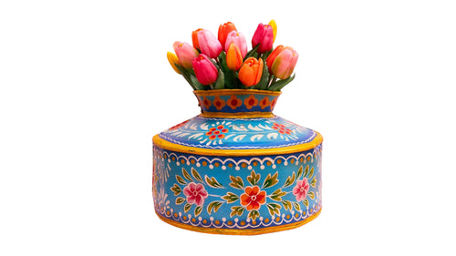 Blue Indian Watering Pot