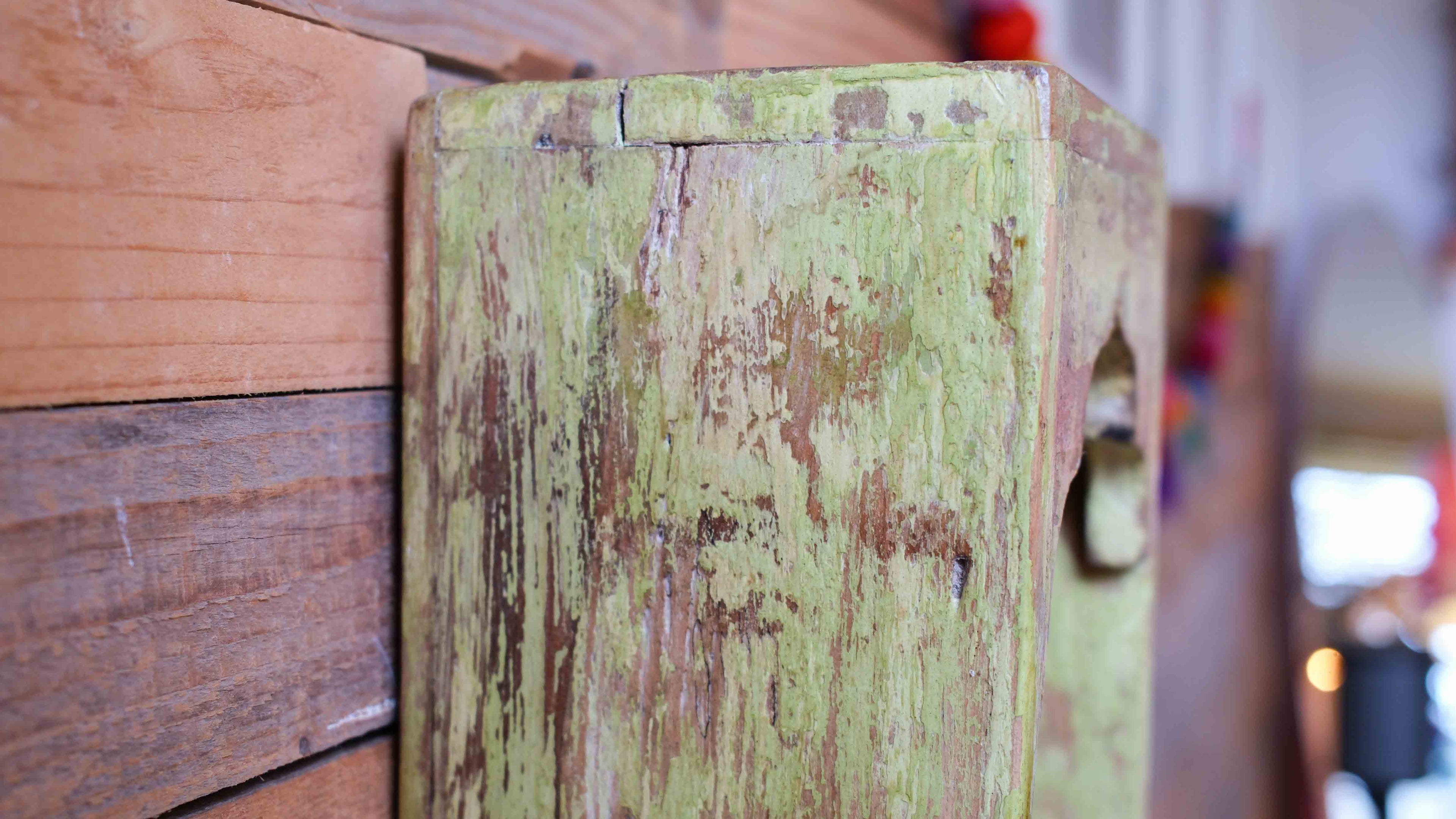 Indian Green Arched Wooden Box – Handcrafted Distressed Boho Wall Decor