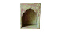 Indian Green Arched Wooden Shelf