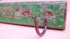 Green vintage coat hook