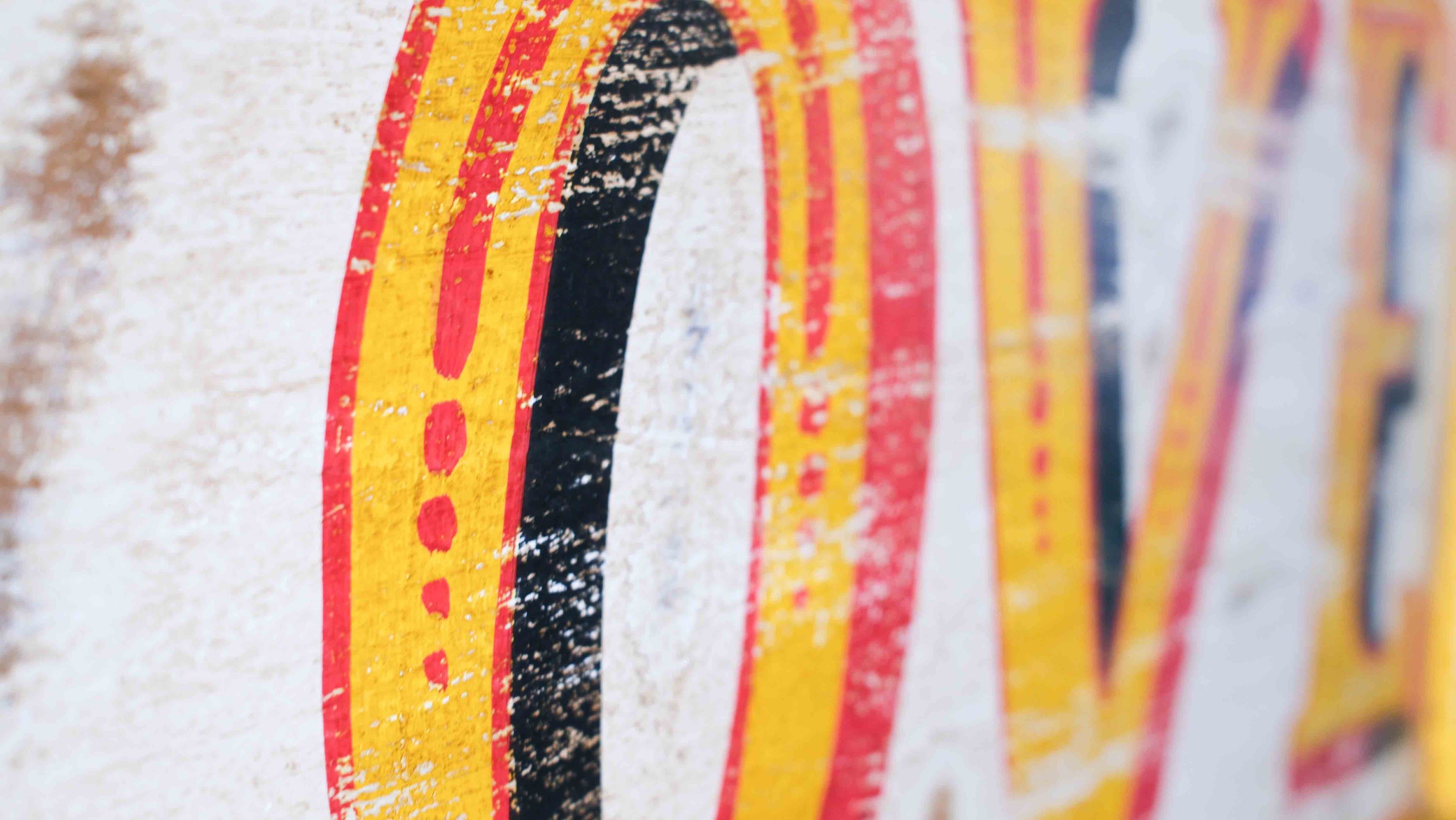 LOVE Wooden Sign | Vintage Hand Painted Fairground Wall Decor