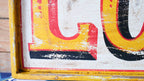 LOVE Wooden Sign | Vintage Hand Painted Fairground Wall Decor