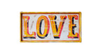 LOVE Wooden Sign | Vintage Hand Painted Fairground Wall Decor