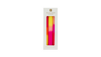 Packaged set of colorful candles with a white background