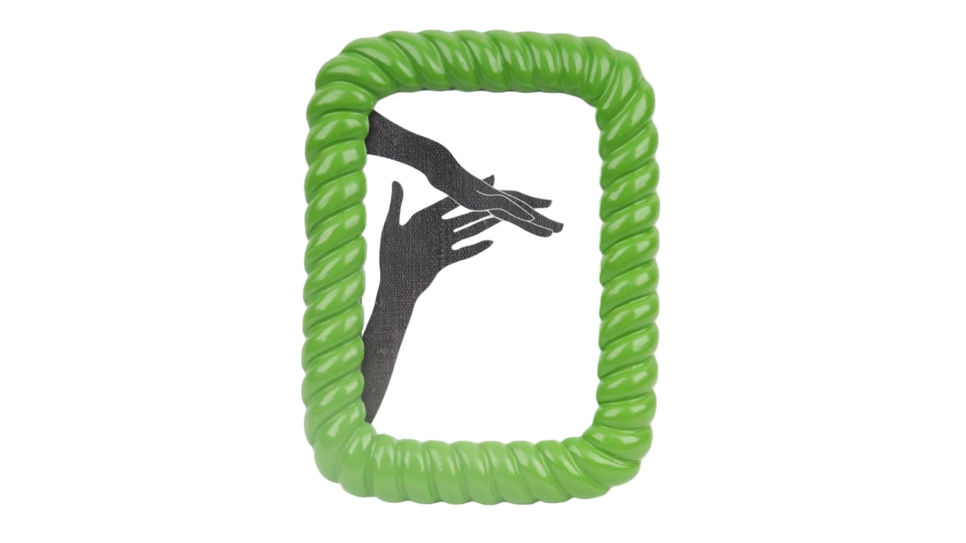 Green twisted photo frame