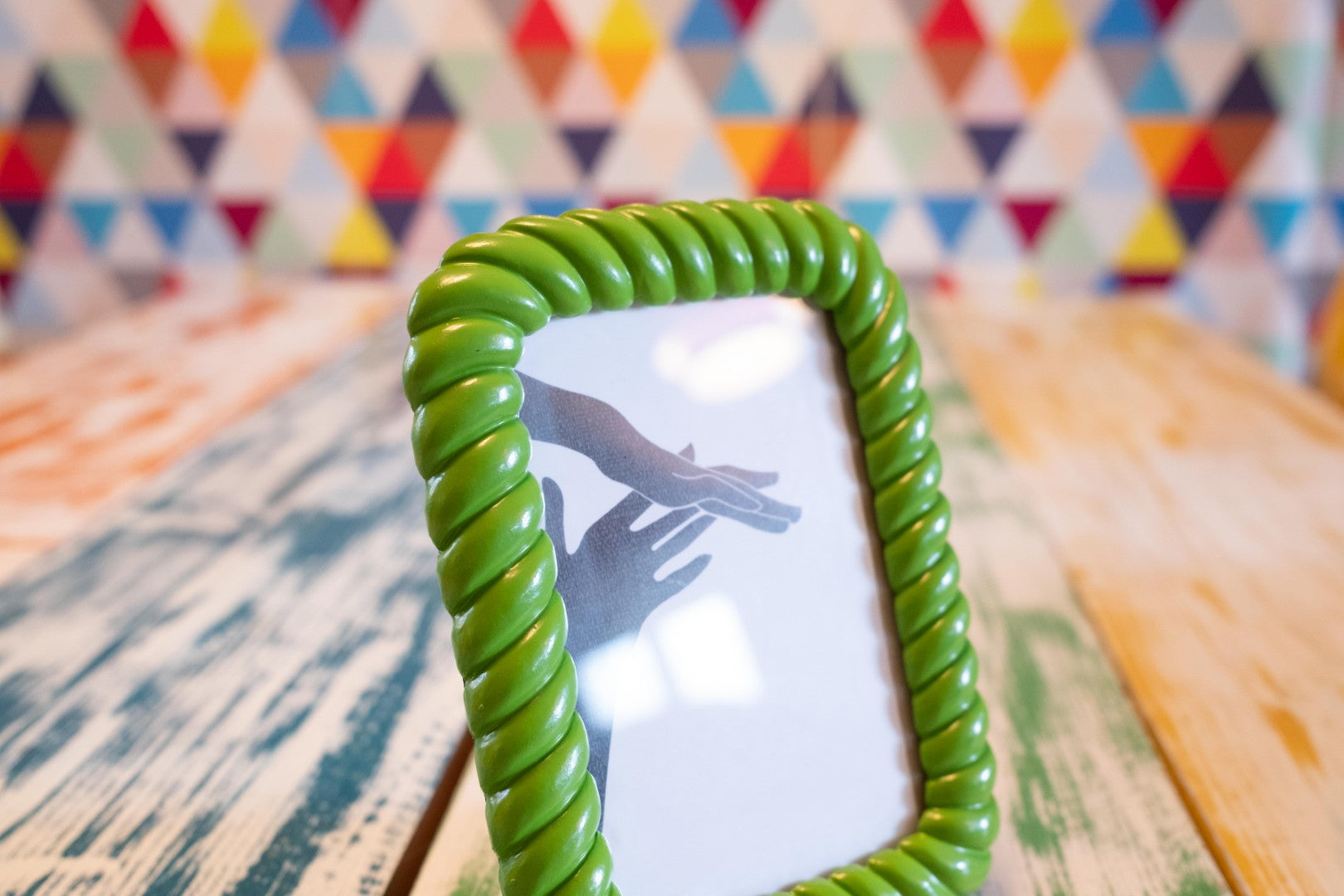 Green Twist-Layered 6x4 Photo Frame
