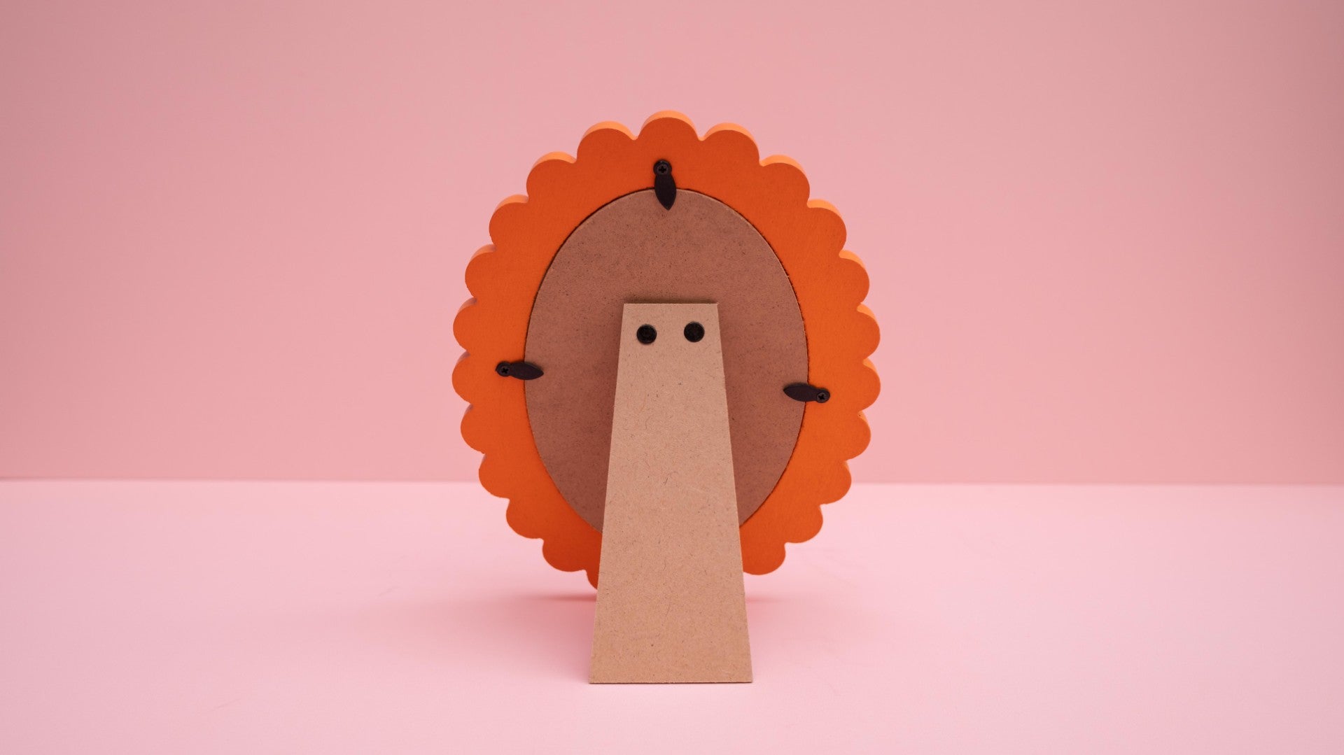 Orange Oval Wave Photo Frame