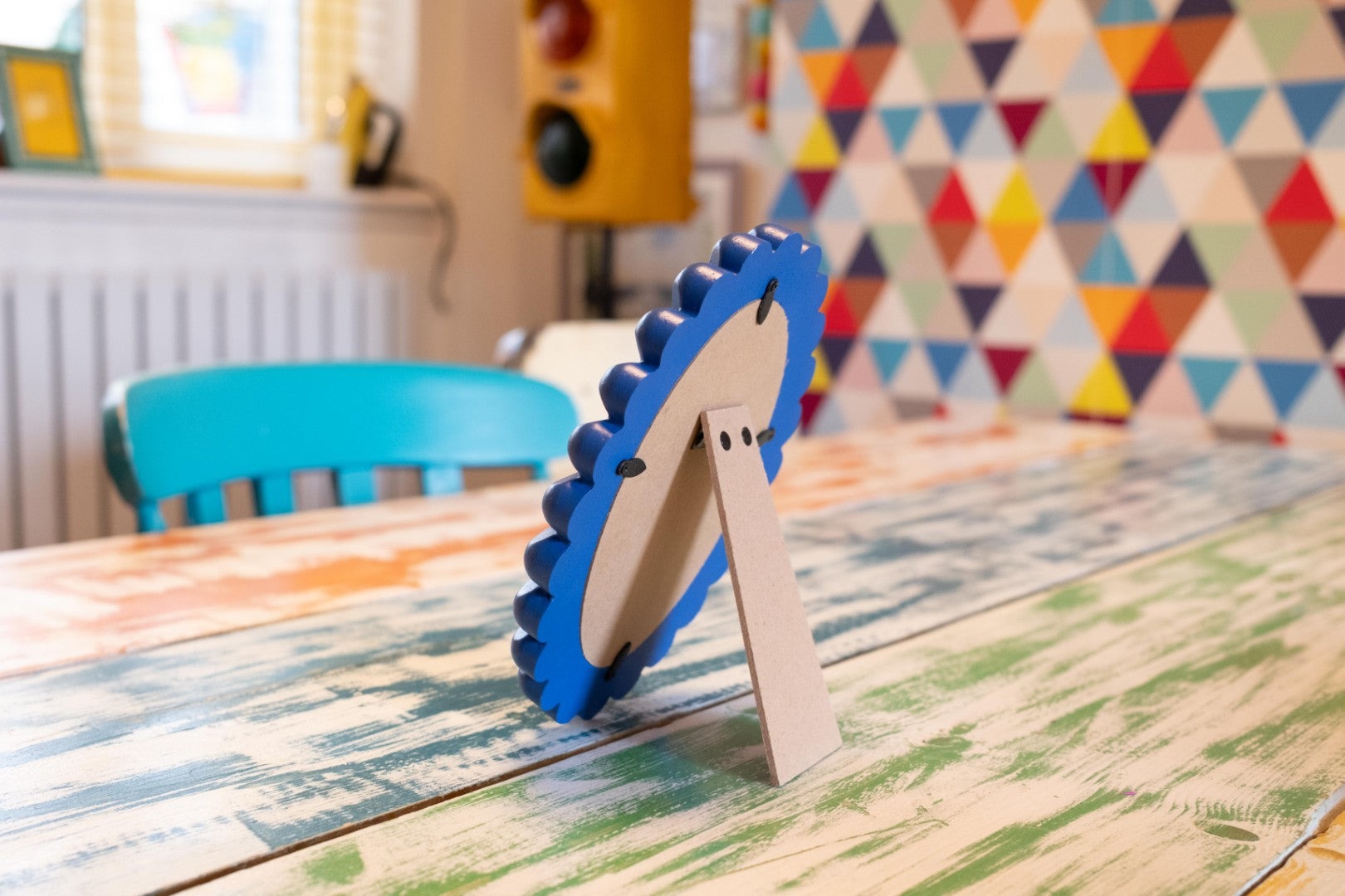 Blue Oval Wave 6x4 Photo Frame