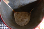 Close up of vintage style fire bucket