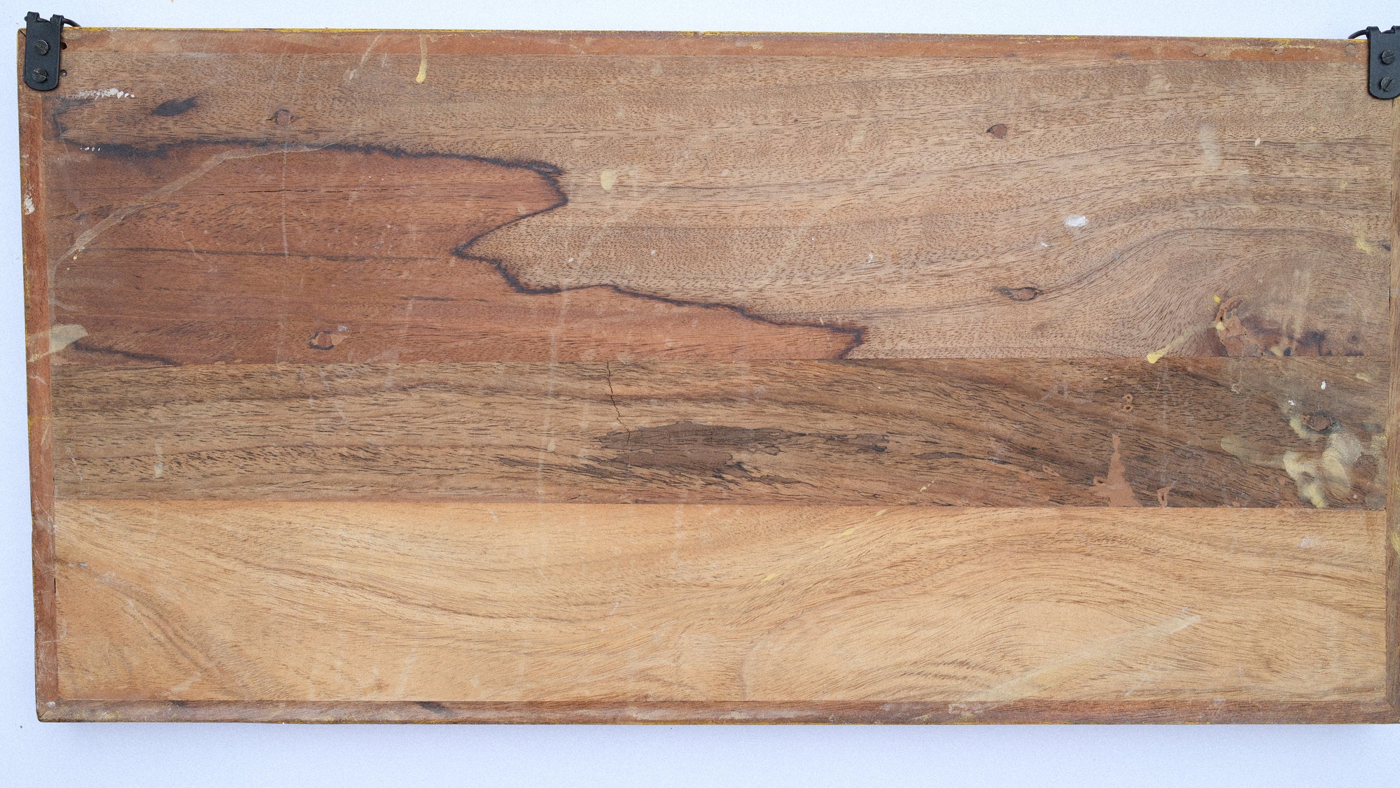 Back of vintage wooden sign, distressed 