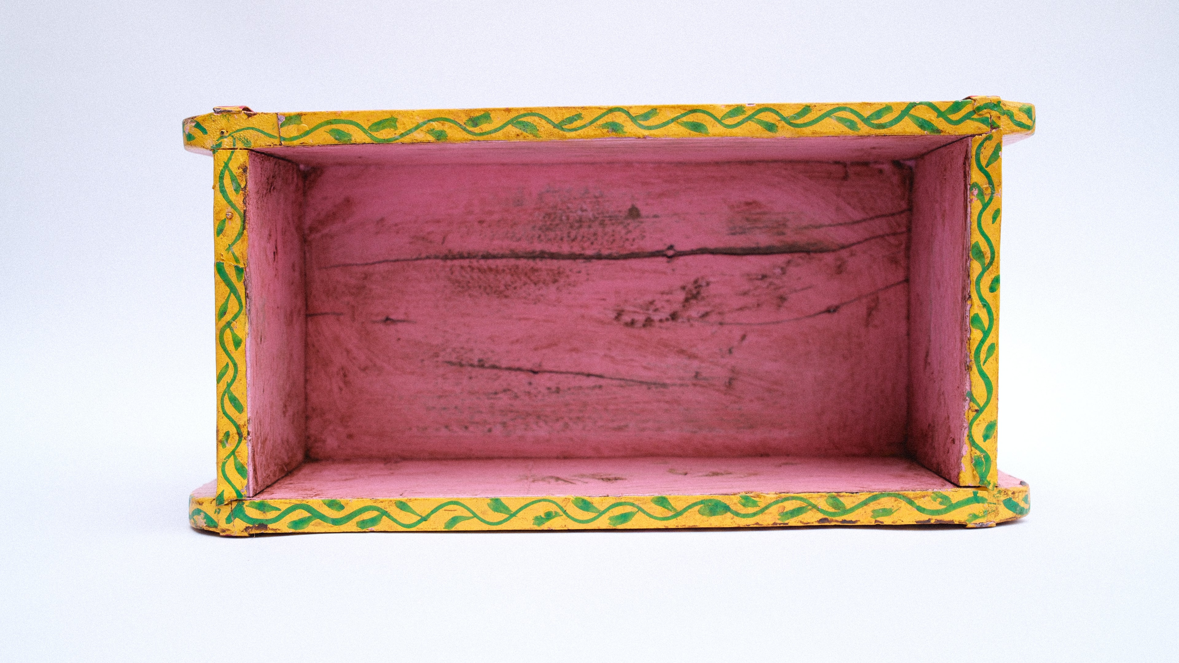Vintage floral hand painted indian brick mould