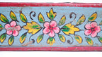 Indian Wooden Brick Mould with Floral Design – Decorative Storage