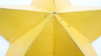 Bright Yellow Metal Barn Star