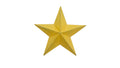 Bright Yellow Metal Barn Star