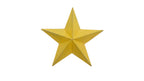 Bright Yellow Metal Barn Star