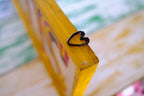 Vintage style circus sign hanging detail 