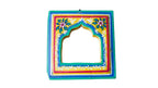 Hand-Painted Indian Arch Mirror – Colourful Boho Wooden Wall Mirror