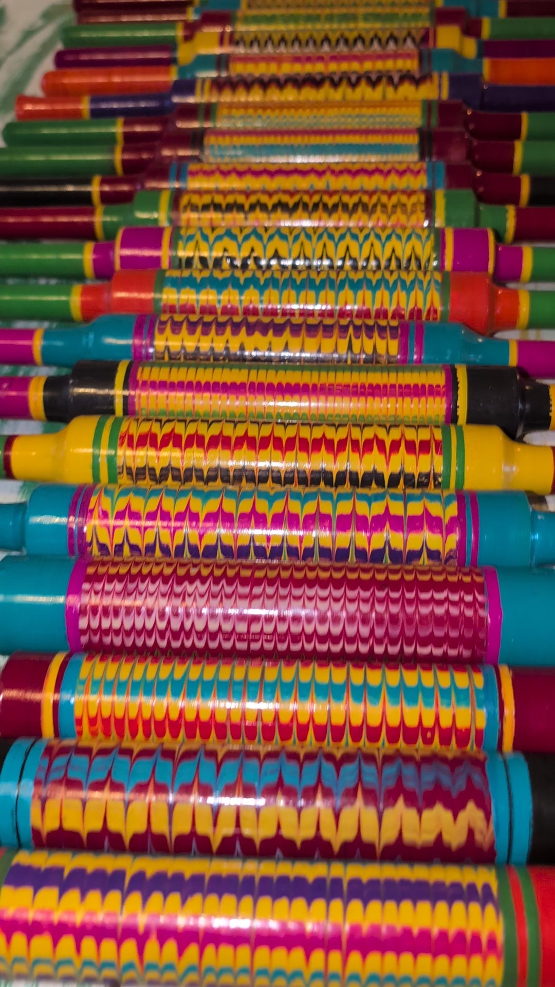 Colourful Handmade Chapati Rolling Pin