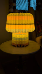 Stripes Paper Table Lamp – Colourful Retro Lighting